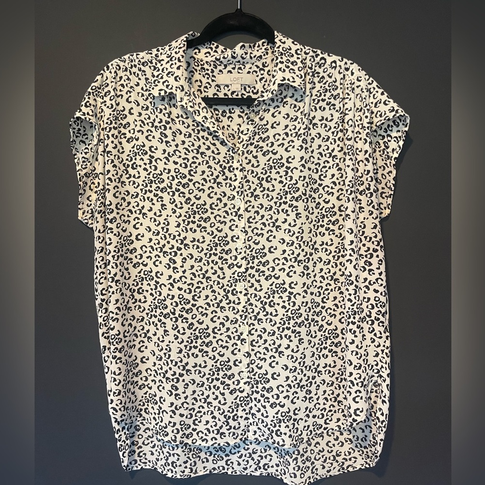 Loft Blouse Animal Print